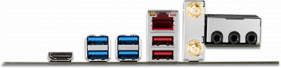 Image showing ASUS motherboard ports, HDMI 1.4a port